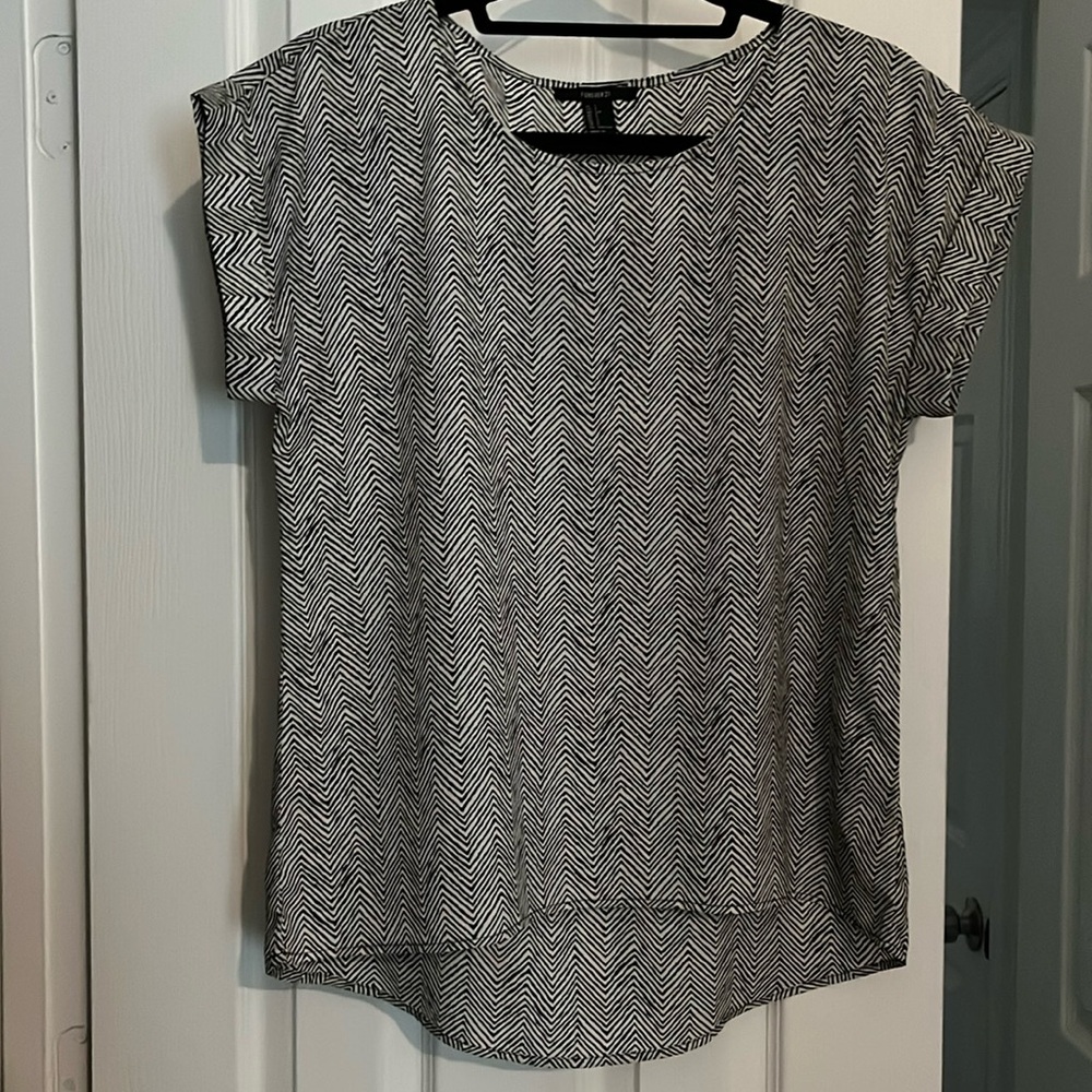 Forever 21 Zebra Dress Shirt
